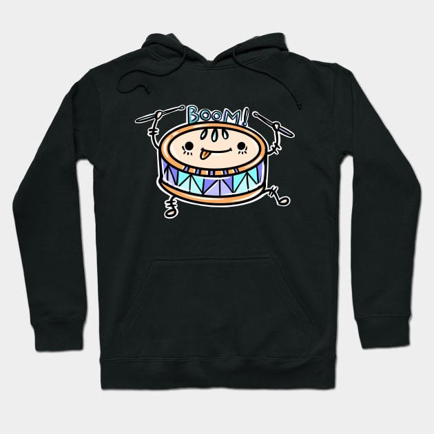 Drummer kid Hoodie by Paula Tamashiro